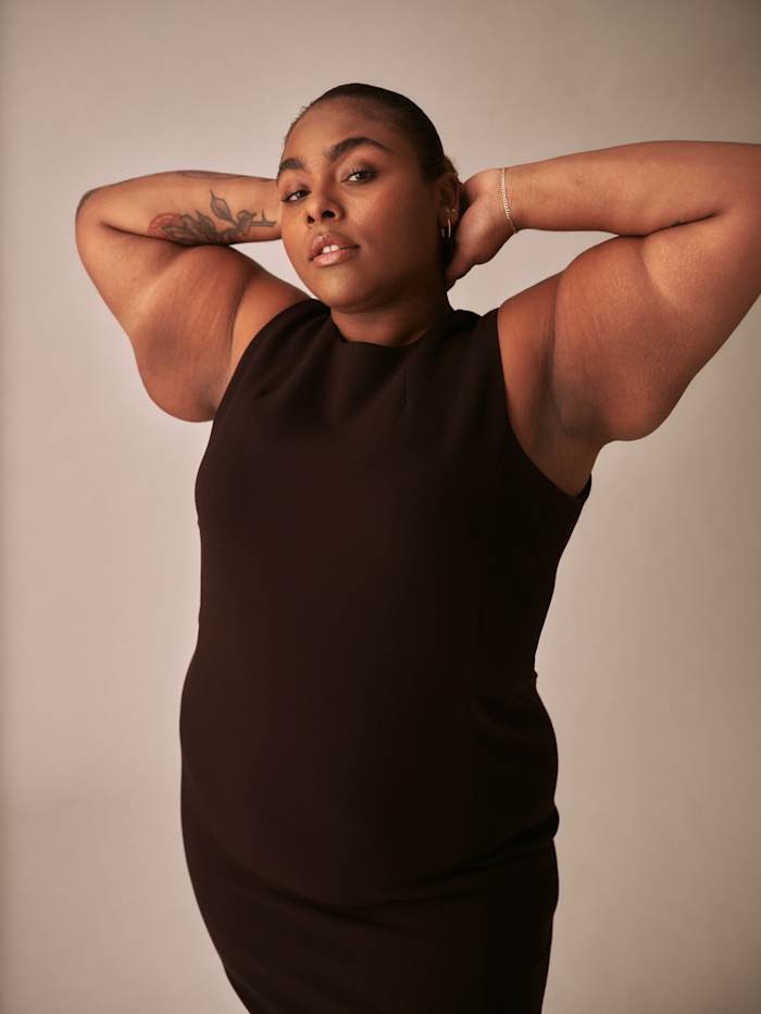 Henning x US Carlisle Crepe Dress, $188
